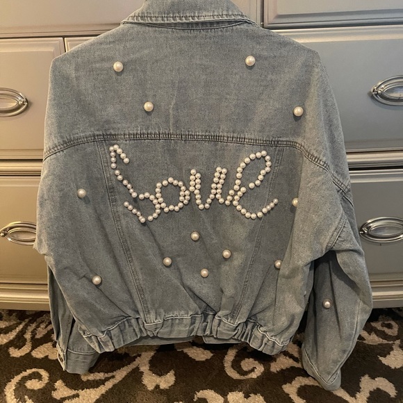 Sassy Pearl Denim Jacket - Picture 1 of 2